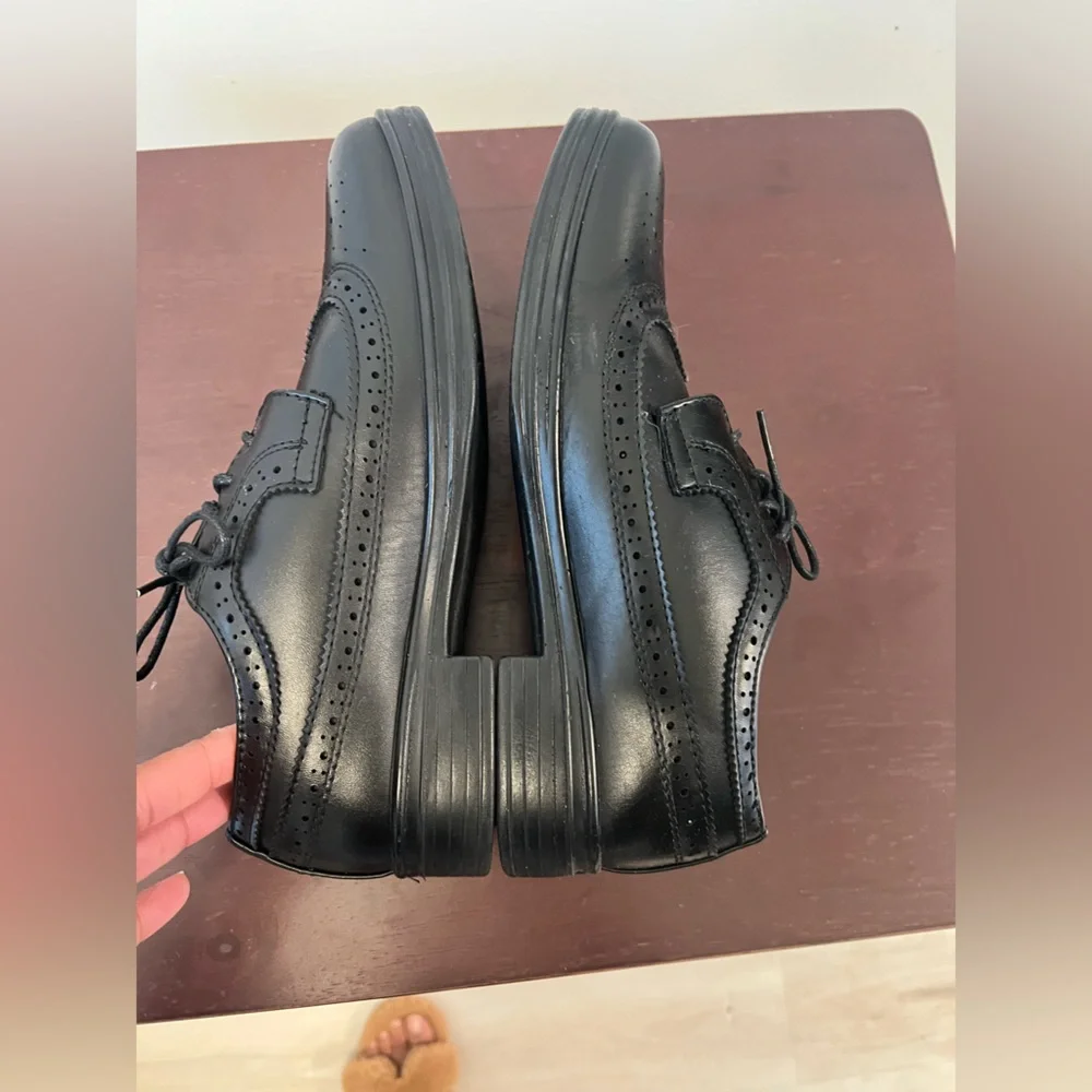 Deer Stags Ace Boys Black Dress Shoes Size 6